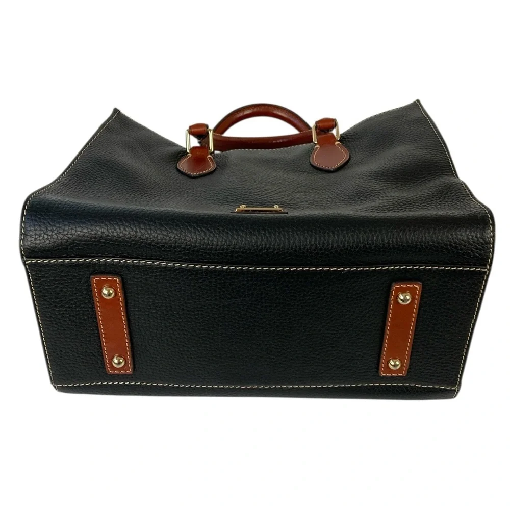 Dooney & Bourke Black Leather Janine Satchel Tote Bag